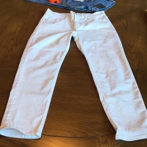 Lucky jeans Brooke cropped white denim